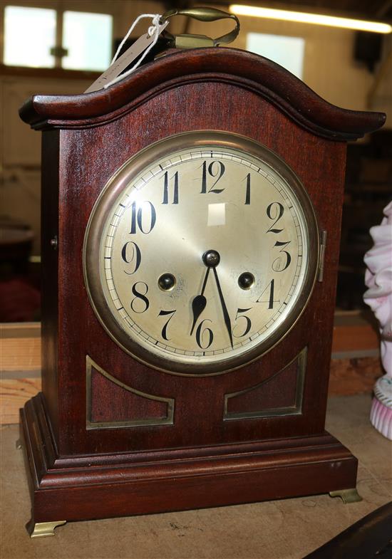 Mahogany mantel clock